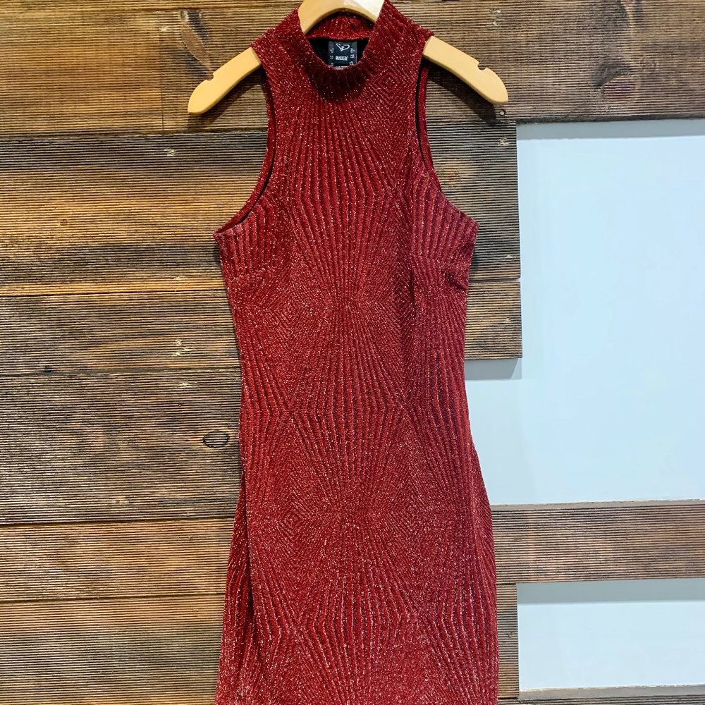 Burgandy Sparkle Dress
